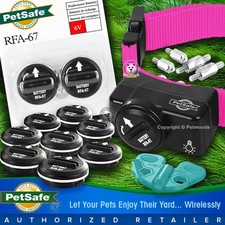 PetSafe PIF-275-19 Wireless Fence Dog Collar Receiver w/ 11 Batteries Pink Strap