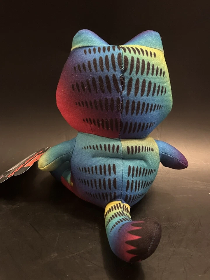 "Muñeca de peluche Garfield Tie-Dye TV dibujos animados arco iris degradado gato y amigos - 7""" Foto 3 de 4