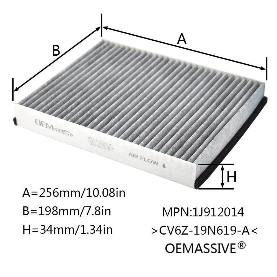 Pollen Cabin Air Filter Car For Ford Focus 3 C-Max Escape GT Transit Connect MKC — 第 4/4 张图片