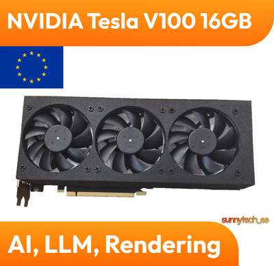 NVIDIA Tesla V100 16GB SXM2 converted to PCIE GPU Card AI ML 900-2G503-0000-000