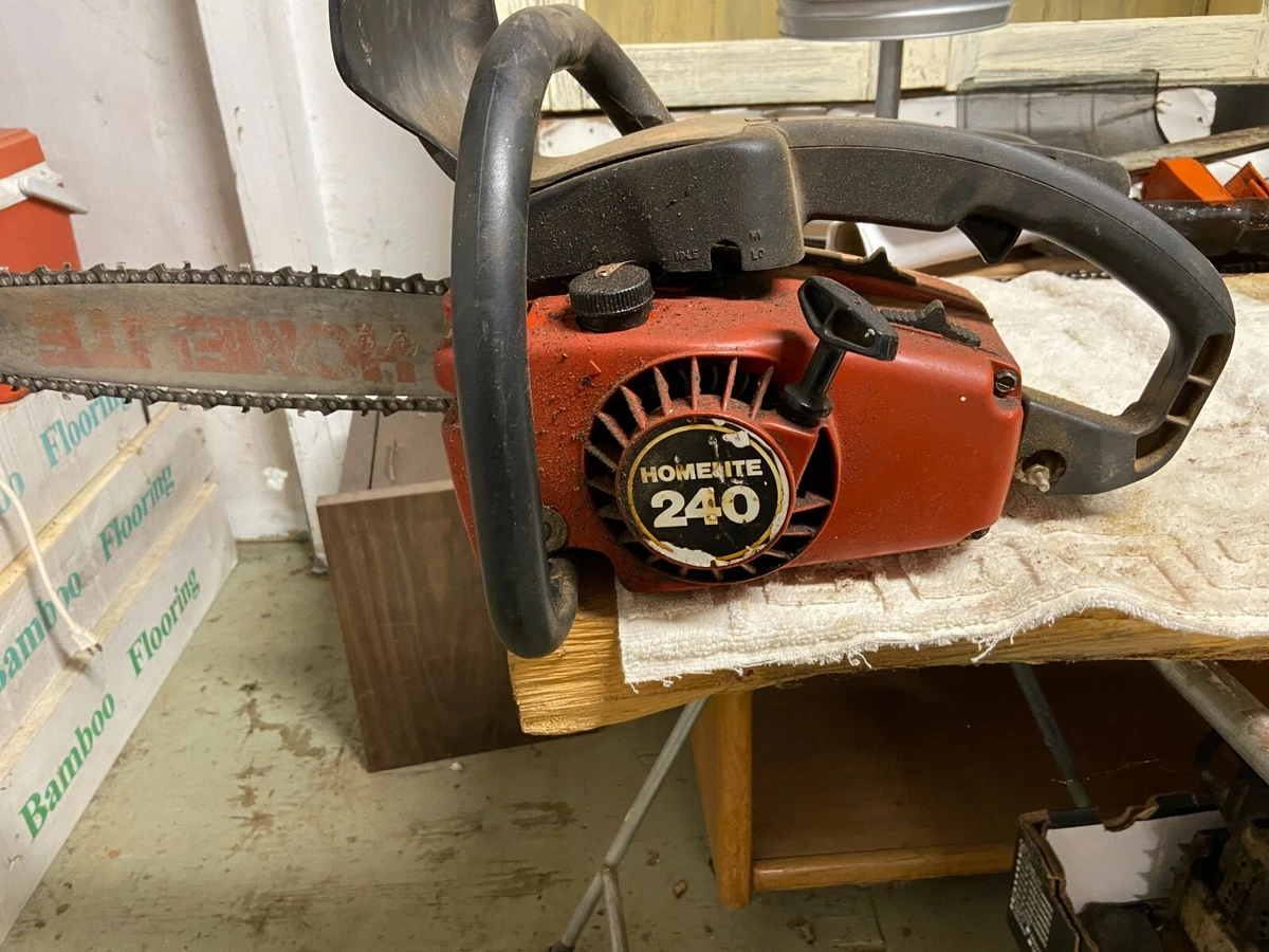 vintage top handle 240 Homelite chainsaw with 18