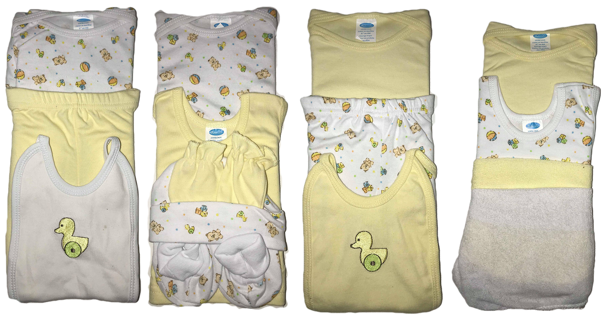 Ensemble Bébé 15 Pièces 100% Coton - Naissance 0/3 Mois - Marque Matin Calin - Cadeau Naissance Parfait