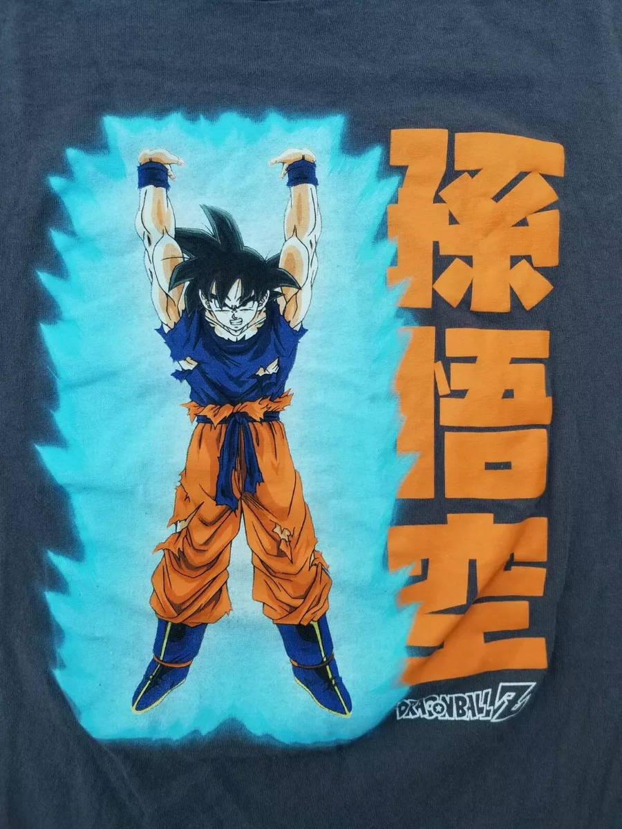 Dragon Ball Z Japanese Anime Characters T-shirt Toei Animation DBZ Gray  Size XL