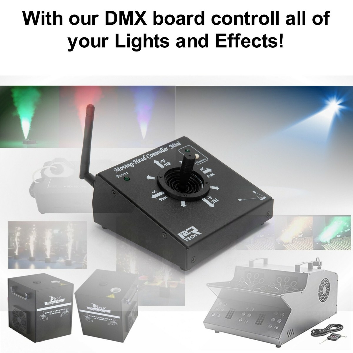 j*n様 DMXコントローラー 新製品 バッテリー内蔵・6Ch DMX コントローラー【 Venus DMX