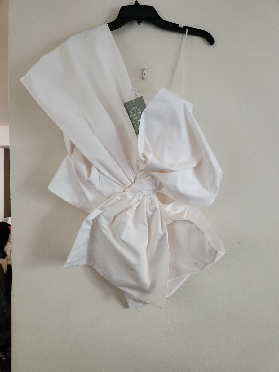 H&M bow-front top White sz M BNWT ( Red Also Available) | eBay