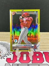 2021 Bowman 1st Edition Yellow Foil/75 Alexander Ramirez RC Rookie Angels