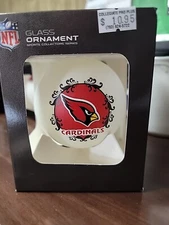 Topperscot Cardinals White Glass Ornament