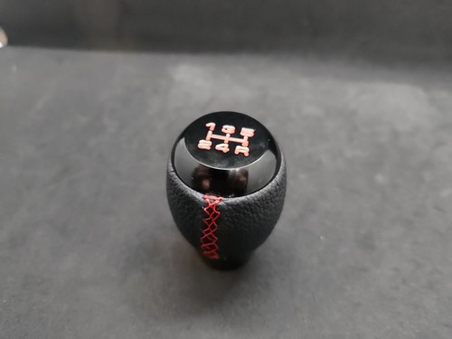 2x Car Gear Shift Knob - Red Stitching - Team Jagger - Picture 2 of 5