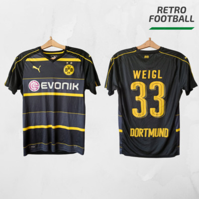 Borussia Dortmund BVB away football shirt 2016 2017 #33 Julian Weigl Puma trikot