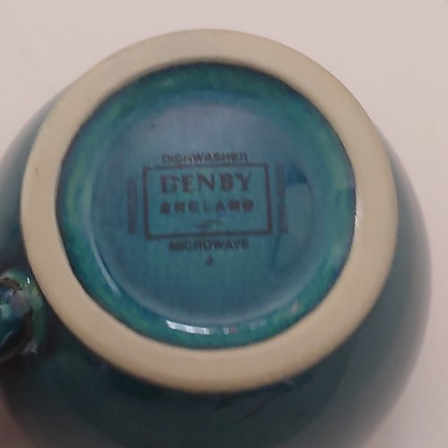 Juego de té clásico de gres Denby Greenwich que incluye una tetera y 2 tazas - Imagen 8 de 14