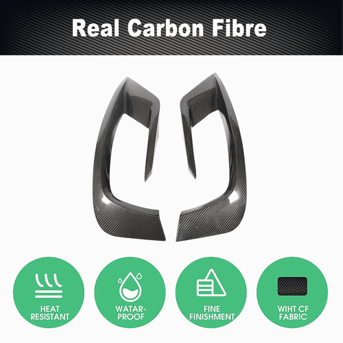 Carbon Front Flossen Splitter Canards Passt für Mercedes Benz W222 S63 AMG 14-17 - Picture 5 of 14