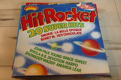VA Sampler - Hit Rocket Super Hits - Original Stars Pop 70s - Album Vinyl LP