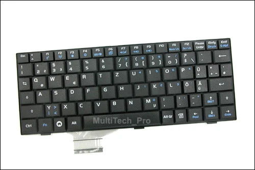 MULTITECHPRO Original Asus DE Tastatur EeePC 701, 901 Serie Schwarz
