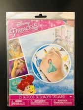 Disney Princess 25 Tattoos Girls Party Favor Bag Filler Rapunzel Belle Cinderela