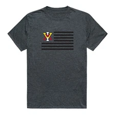 Virginia Military Institute Keydets VMI Cotton College Logo USA Flag T-Shirt 