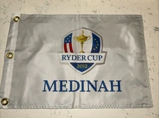 2012 RYDER CUP MEDINAH CHICAGO PGA TOUR PIN FLAG WITH GROMMETS FREE SHIPPING