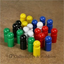 NEW Set of 24 Ball Pawns Board Game Playing Pieces 30mm Pawn 6 Colors Koplow