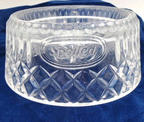 Fancy Spoiled Godinger Shannon Dog Bowl Dish Clear