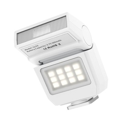 Portable Tiltable Camera Flash And Continuous LED Light 6500K Flash For Vlog