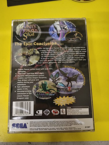 Panzer Dragoon Saga CIB Sega Saturn sauber und getestet mit Bildern Ntsc USA - Bild 4 von 20