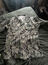 US Navy USN NWU Type III Medium Long Shirt Working Uniform Blouse Jacket AOR2