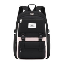 Kids Solid Color Backpack, Girls, Lightweight, Elementary, Middle School, Travel
