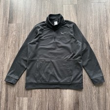 Nike Men's Quarter Zip Therma Fit Size Large Black