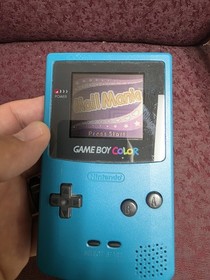 Nintendo Game Boy Color Teal CGB-001 1996 Authentic Tested W/Diva Game Starz