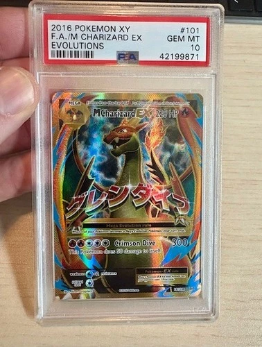 2016 Pokemon XY M Charizard EX (Full Art) 101/108 Evolutions PSA 10 Gem Mint