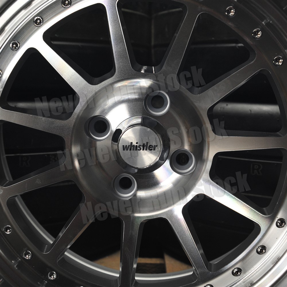 WHISTLER SK11 16x8 4x100 0 OFFSET MACHINE FACE SILVER 11 SPOKE +