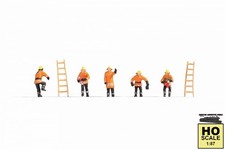 NOCH 15022 HO Fire Brigade - (orange Protective Clothes)