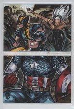 2021 Upper Deck Marvel Premier Dual Panel 1/1 Melike Acar Auto Sketch 2nv