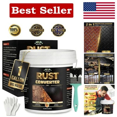 Professional 1 Gallon Rust Inhibitor & Metal Primer - Long-Lasting Protection