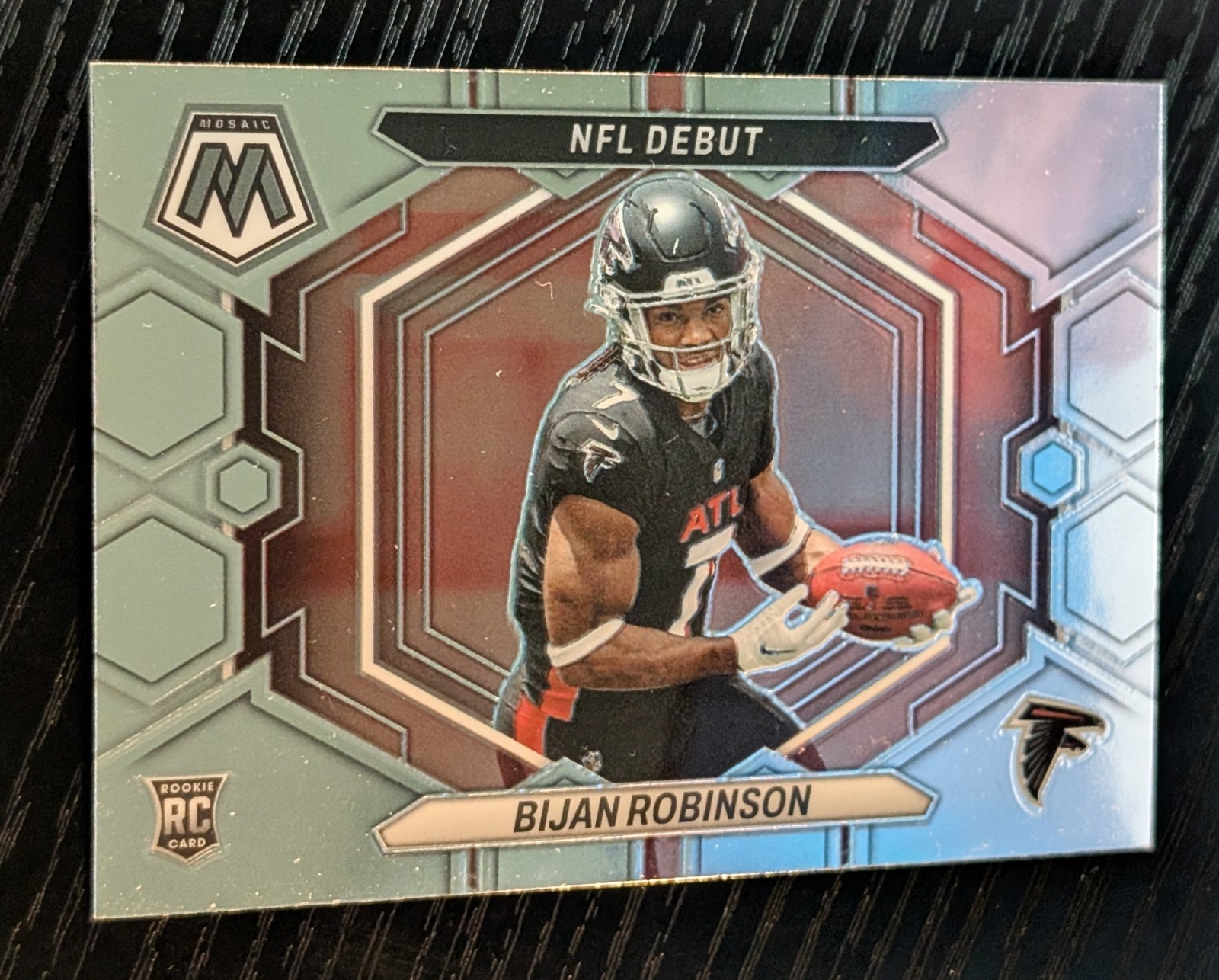 Bijan Robinson 2023 Mosaic NFL Debut Rookie Card RC ND-9 Atlanta Falcons