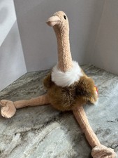 Ty Beanie Buddy Stretch the Ostrich 16-inch Stuffed Animal