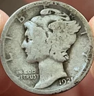 1921 Mercury Dime AG