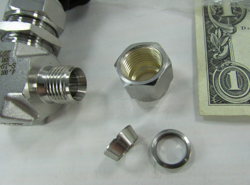 DK-Lok 3/8" Tube Integral Bonnet Needle Valves, Regulating/Shutoff 5000 PSI PTFE - Picture 6 of 13