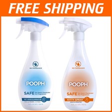 Fragrance-Free Litter Box Deodorizer - 64oz Duo