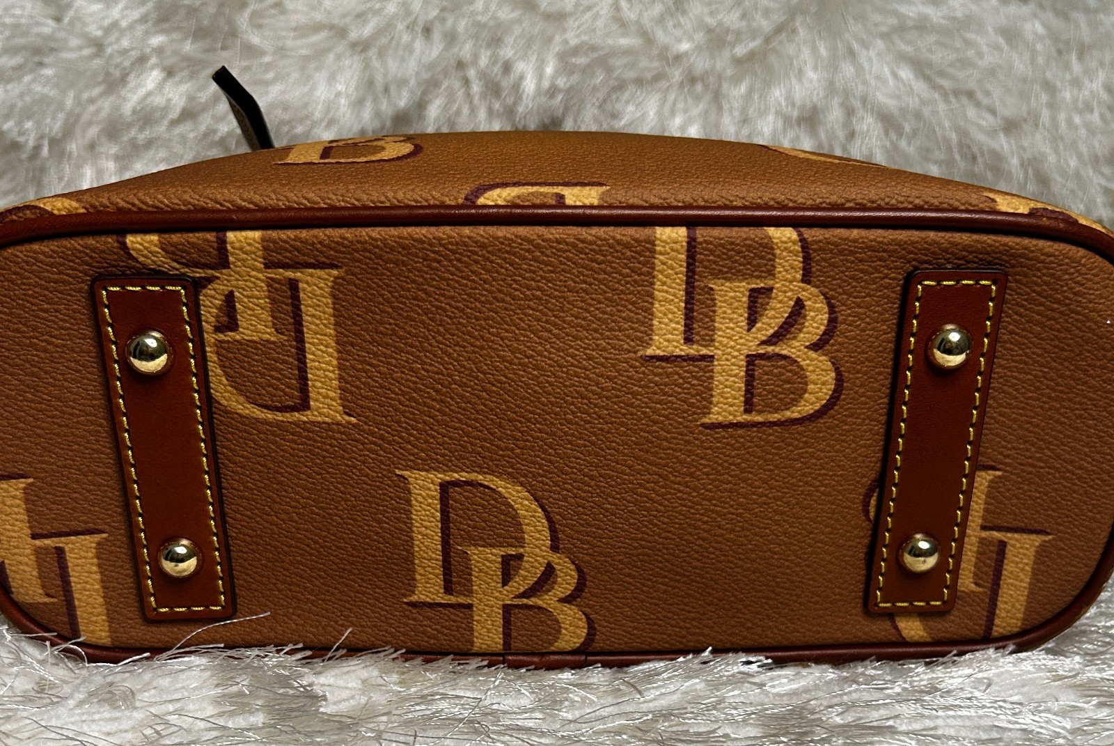 Dooney & Bourke Monogram Backpack (Brown) - image 3