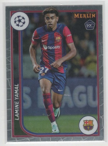 203-24 Topps Merlin Club Competitions Lamine Yamal Rookie Card RC #27