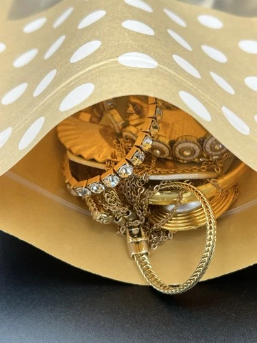 Mystery Costume Jewelry Bag/Jar Vintage To Now  1 Lb. Gold-Tone 25 Pcs.