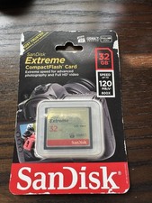 SanDisk 32GB Extreme Compact Flash Memory Card NIB