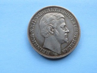 Taler Reuss Obergreiz ältere Linie 1868 Vereinstaler Silber 18 42 Gramm SS