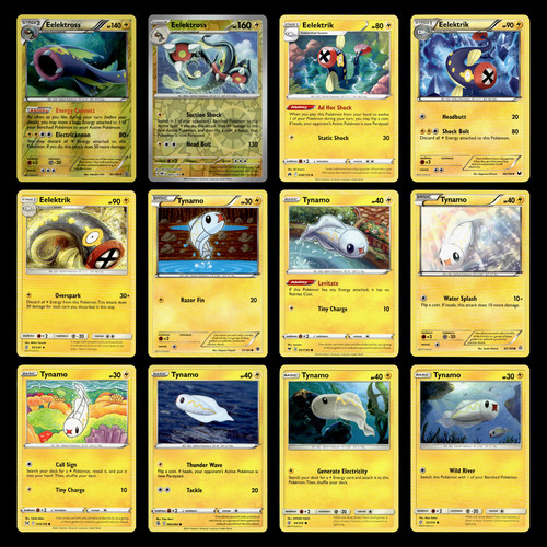Eelektross Eelektrik Tynamo 65.0 XY Primal Clash Pokemon Cards Set TCG