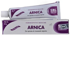 Pack of 3 SBL Arnica Ointment 25g for Sprains Pain Relief Homeopathic Care Skin.