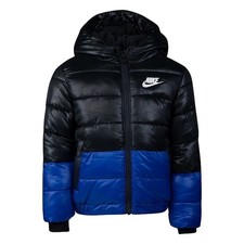 NWT Nike Unisex Toddler Color Block Down Jacket Blue/Smoke gray 76H859-G6N Sz 3T