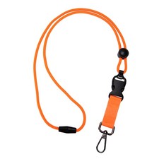 Breakaway Lanyard for ID Badges, Round Cord Key Lanyard, Orange