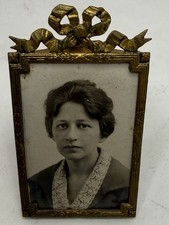 Vintage Ornate Embossed Brass 1940s-50s Photo Frame