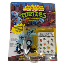 TMNT Wacky Walkin' Mouser 1989 Ninja Turtles MOC MOSC 5615 Playmates Unpunched