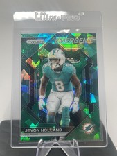 2023 Panini Prizm - Emergent Jevon Holland #H-12 Green Ice Prizm
